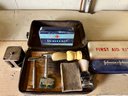 Mens Shaving Items And First Aid Kit