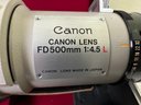 Canon Lens FD 500 MM 1:4.5 L Set
