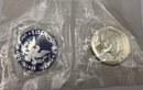 1971 Eisenhower Uncirculated Silver Dollar And Plastic Token In Package