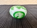 Green Chinese Peking Glass Snuff Bottle