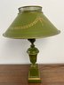 Green Country Lamp Heavy Base.