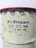 Vintage Mobilelube Sae 8-9 Multipurpose Gear Lubricant Metal Barrel With Cover. 27x14.