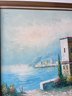Large 55x42 Painting Of Water Scene By Signed By Caroline Burnett.