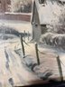 Vintage Winter Scene Painting - By A. Jensen
