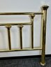 Vintage Queen Brass Headboard And California Frame