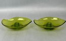 MCM Viking Avocado Green Platter & Candle Stick Holders *local Pick Up Only*