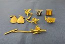 Lot Of Misc. Tie Pins And Cufflinks
