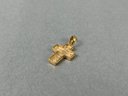 14k Yellow Gold And Diamond Cross (Has Appraisal)