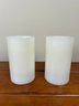 Pair Of Off White Battery Operated Candles