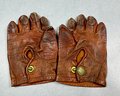 Childs Brown Leather Gloves