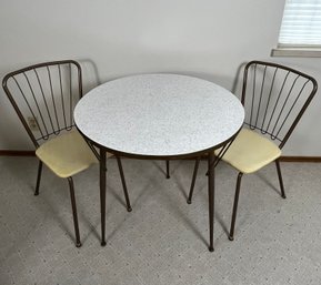 Small Mid Century Dining Table & 2 Chair Set *Local Pick-Up Only*