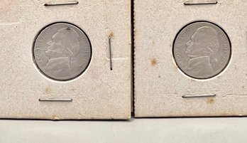 1949-D & 1946 Nickels Noted Extremely Fine By Previous Owner