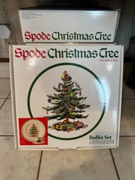 Set Of Five Spode Christmas Tree Buffet Sets