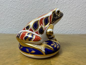 Royal Crown Derby Frog Paperweight