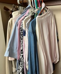 Lot Of Womens Clothing And Accessories Including Some Purses.