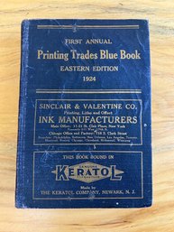 First Annual Printing Trades Blue Book 1924