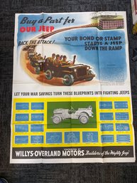 Buy A Part For Our Jeep-war And Stamp Poster