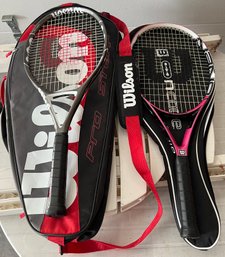 2 Wilson Pro Tennis Rackets.