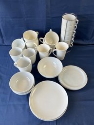 Lot Of White Ceramic Tableware.