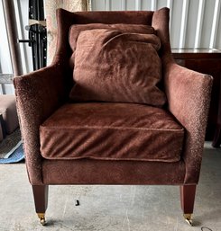 Baker Milling Road Collection Chocolate Suede Chair