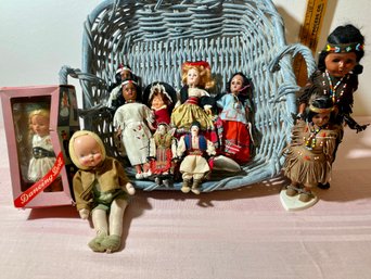 Lot Of 11 International Dolls