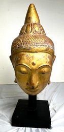 Vintage Large Buddha Head Sculpture