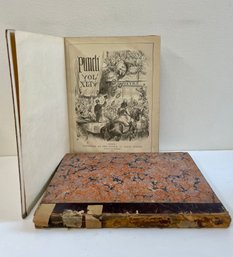 Lot Of 2 Punch Books (1) 1863, Vol. XLIV  (2) , 1858 Vol 3V