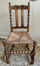 Vintage Cane And Barley Twist Chair