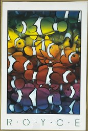 Vintage Royce Framed Art Poster Fish Finding Neumo *Local Pick-Up Only*