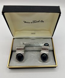 Swank Cufflinks, Tie Clip Set ~ Meier & Frank  Co.