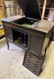 Edison Record Player And Cabinet