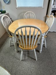 Country Style Table With 7 Chairs