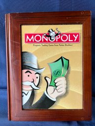 Wood Case Monopoly Game.