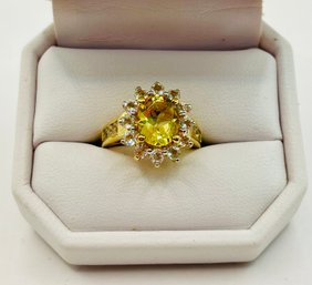 14K Citrine Ring  - Size 6.75