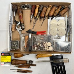 Lot Of Cutting And Carving Tool And Miscellaneous Items.