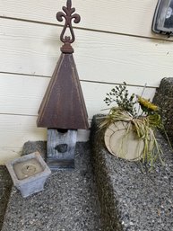 Birdhouse,candle & Flower Holder (3)