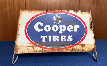 Vintage Metal Cooper Tires Holder