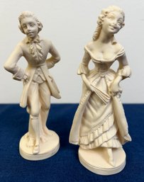 Vintage A. Santini Sculpture Colonial Victorian Couple