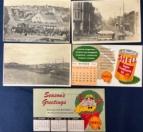 5 Vintage Post Cards, 3 From The Early 1900s.