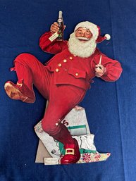 Vintage Norman Rockwell Santa Display (Cardboard)