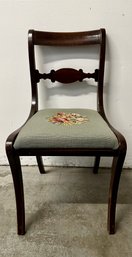 Vintage Floral Needlepoint Chair -Local Pick Up Only