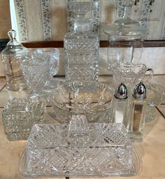 Lot Of 15 Glass Serving Dishes