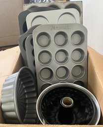 Box Of Bundt Pans And Muffin Pans