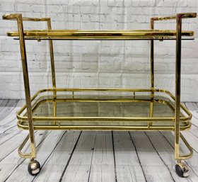 MCM Brass Tea Cart