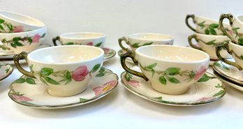Franciscan Desert Rose 11 Cups And Saucers