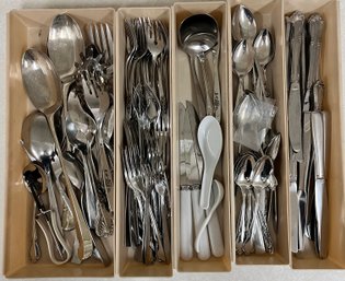 Lot Of Flatware W/Containers