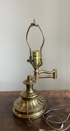 Stiffel Swing Arm Brass Table Lamp