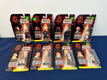 Eight Star Wars Episode 1 Action Figures Sealed