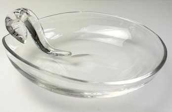 Signed Stuben Snail Bowl Glass Dish