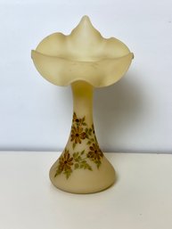 Fenton(JIP) Jack In The Pulpit Hand Painted Vase(Signed)